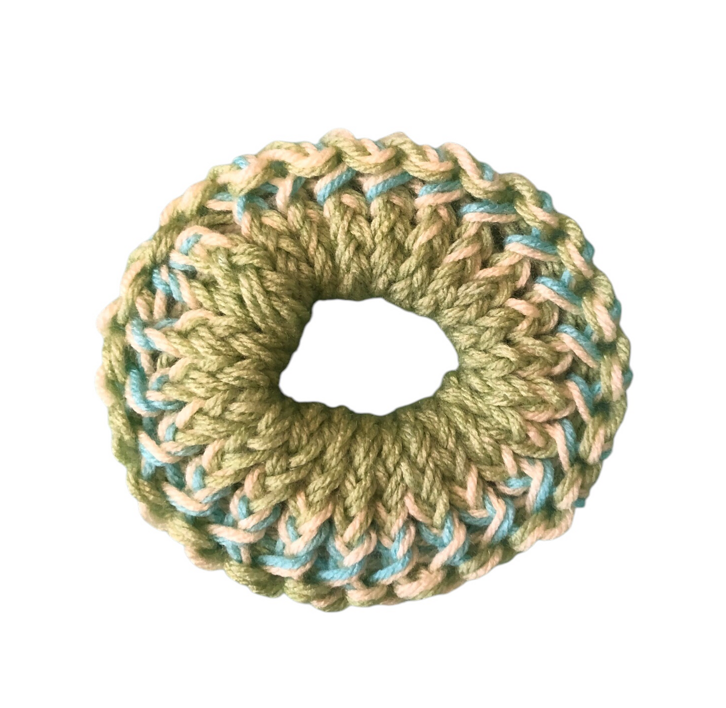 Hand-Knit Acrylic Scrunchie – Soft & Stylish Hair Accessory