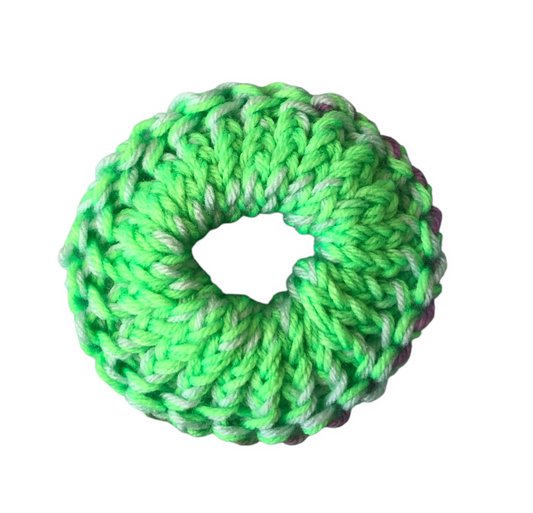 Hand-Knit Acrylic Scrunchie – Soft, Stylish & Perfect for Everyday Wear