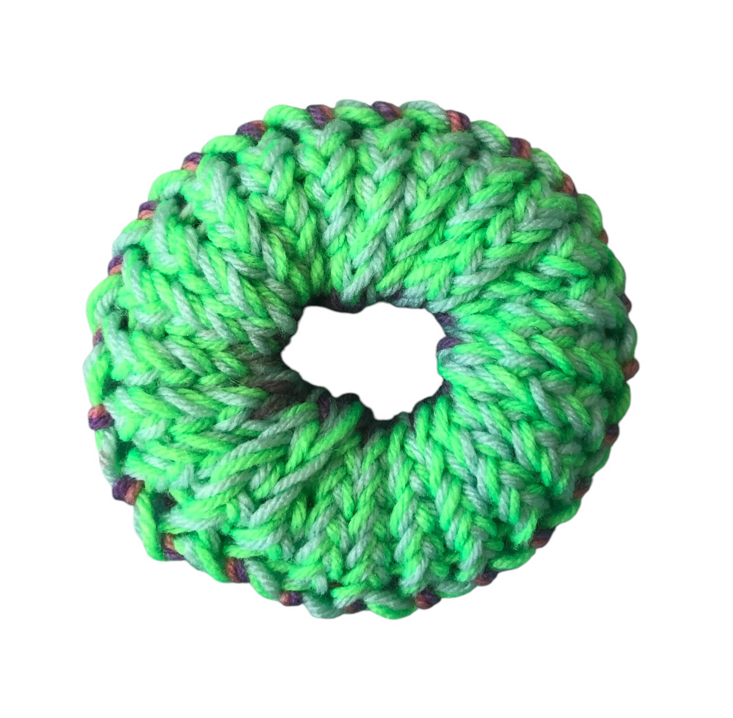 Hand-Knit Acrylic Scrunchie – Soft, Durable & Handmade for Everyday Style