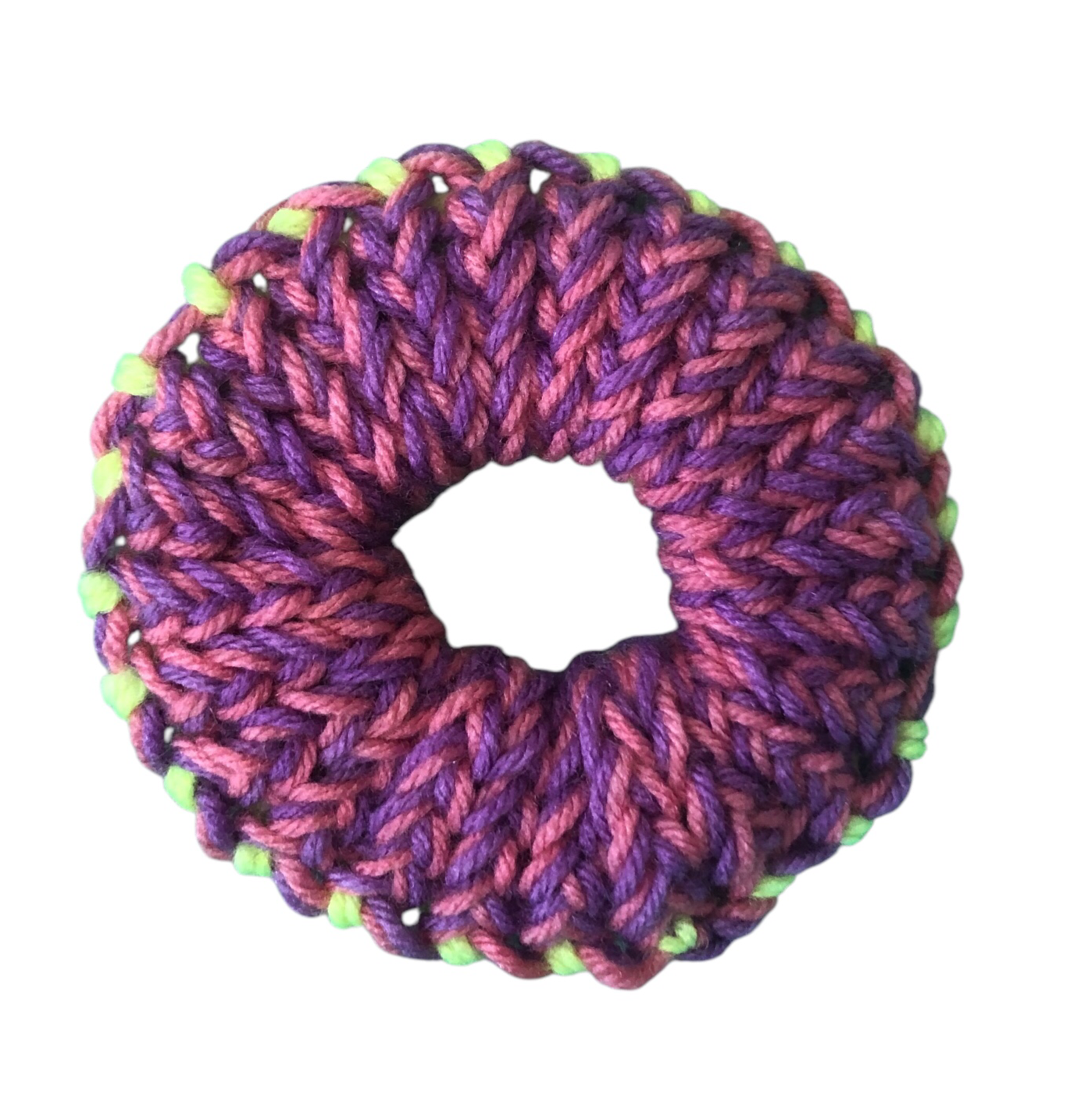 Hand-Knit Acrylic Scrunchie – Soft, Stylish & Perfect for Any Occasion