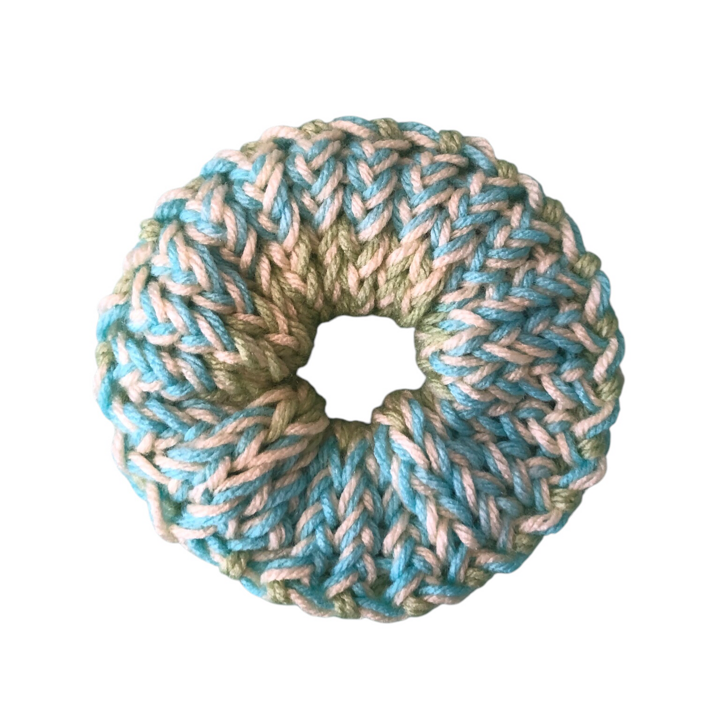 Hand-Knit Acrylic Scrunchie – Stylish & Comfortable Hair Accessory